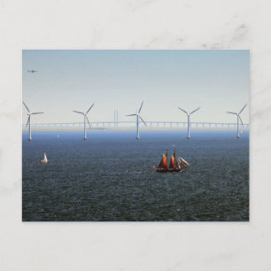Middelgrunden Vind Farm, Oresund, Danmark Vykort