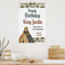 Middle Ages Medieval Renaissance King Birthday