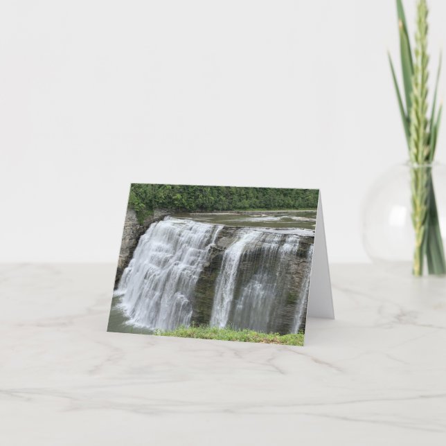 Middle Falls (Ska-ga-dee) card Tack Kort (Framsida)