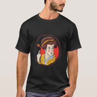 Middle Finger Geisha T Shirt