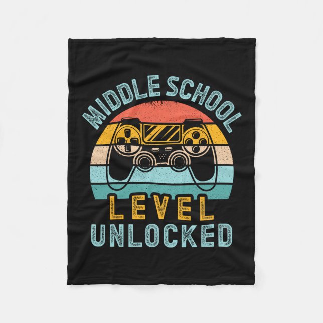 Middle School Level Unlocked Video Game Ck To Scho Fleecefilt (Framsidan)