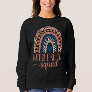 Middle School Squad Team Teacher Girls Boys Back T Shirt