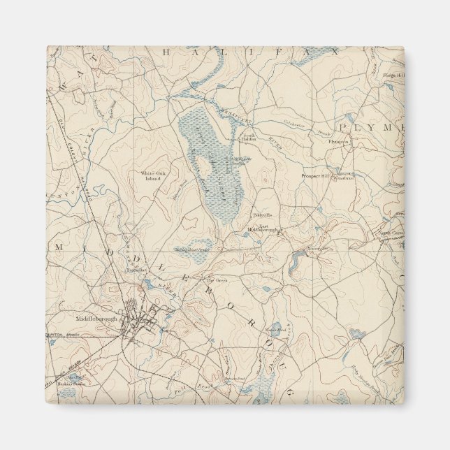 Middleborough Massachusetts Magnet (Framsidan)