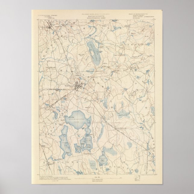 Middleborough Massachusetts Poster (Framsidan)