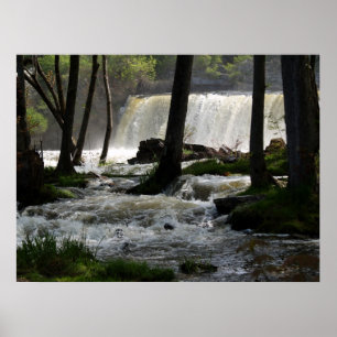 Middlebury Falls i Middlebury, Vermont Poster