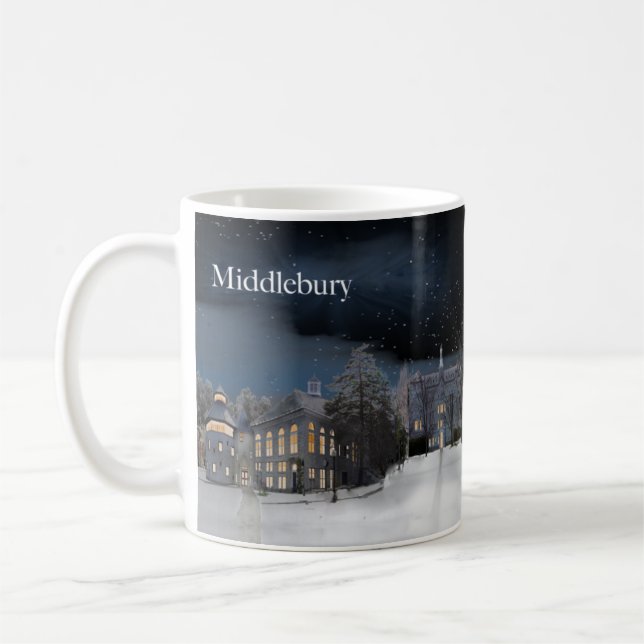 Middlebury universitetsområde kaffemugg (Vänster)