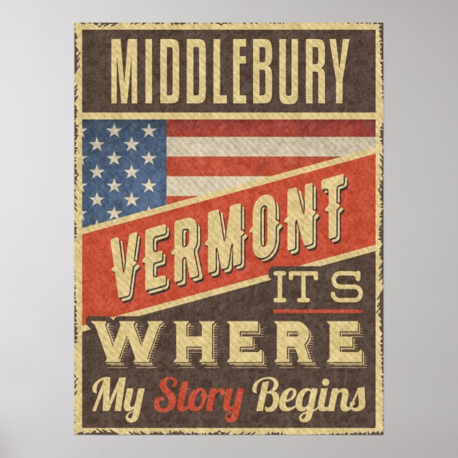 Middlebury Vermont Poster (Framsidan)