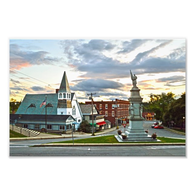 Middlebury, Vermont, Sunset Fototryck (Framsidan)