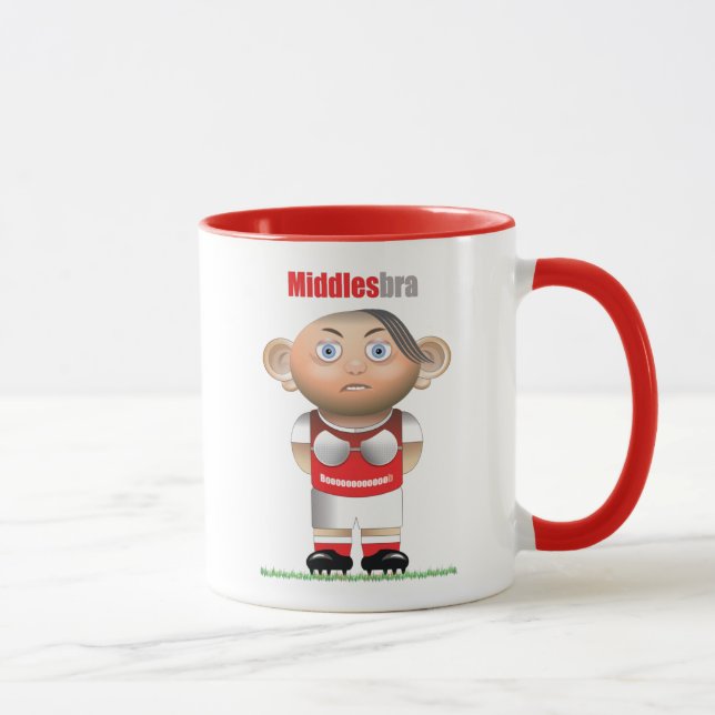 Middlesbra (Middlesbrough) Lustigt fotboll Mugg (Höger)
