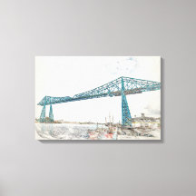 Middlesbrough Transporter Bridge Konstnärlig Skiss