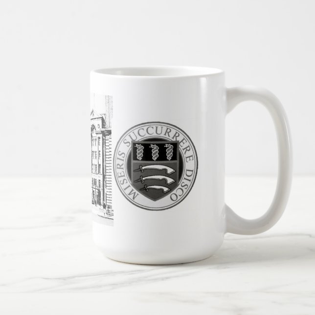 Middlesex sjukhusmugg med det B-/Wetsning & emblem Kaffemugg (Höger)