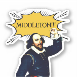 Middleton! Fäst Klistermärken