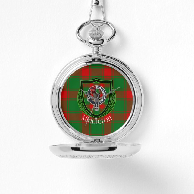 Middleton Scottish Clan Tartan & Crest Armbandsur (Framsida)