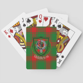 Middleton Scottish Clan Tartan & Crest Casinokort