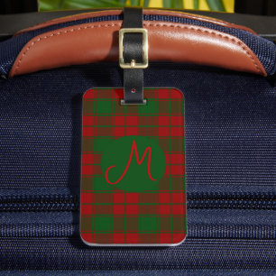 Middleton Tartan Monogrammed Bagagebricka