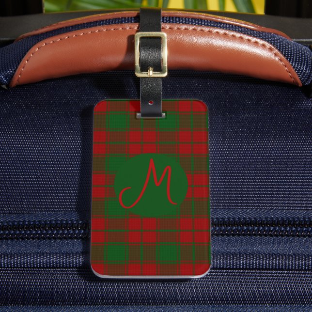 Middleton Tartan Monogrammed Bagagebricka (Framsida Insitu 2)