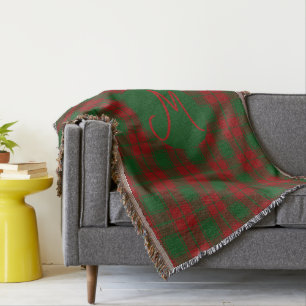 Middleton Tartan Monogrammed Filt