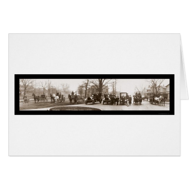 Middletown Fire Department Photo 1914 Hälsningskort (Framsidan Horizontal)