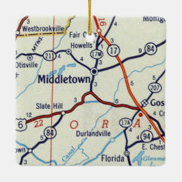 Middletown NY Julgransprydnad Keramik