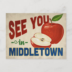 Middletown Ohio Apple - Vintage resor Vykort