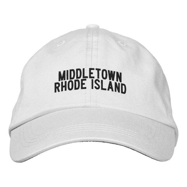 Middletown Rhode Island mössa Broderad Keps (Framsida)