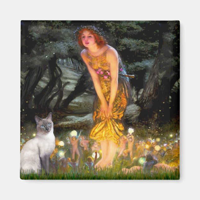 MidEve - Blue Point Siamese cat Magnet (Framsidan)