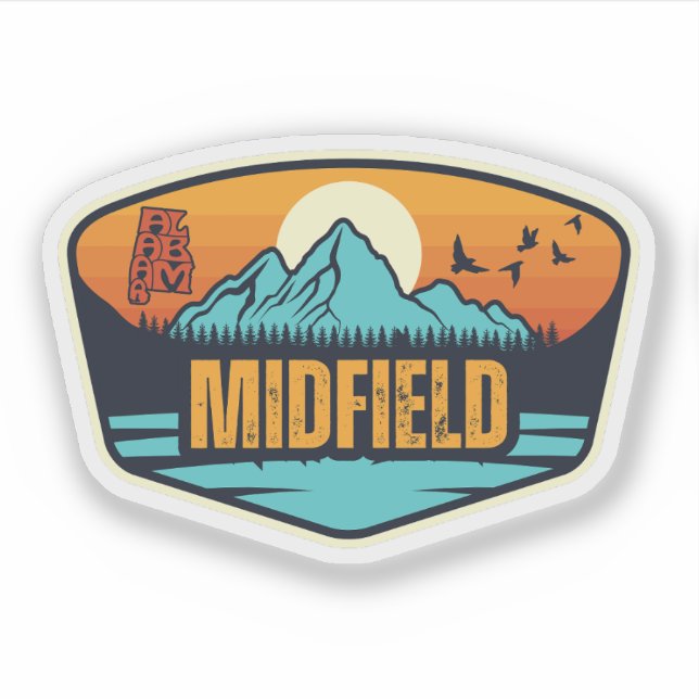 Midfield, Alabama Klistermärken (Framsida)