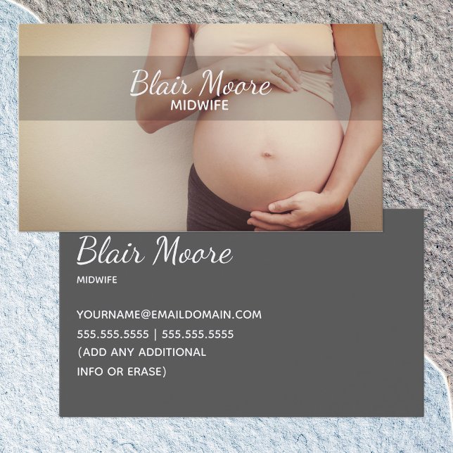 Midfru Birth Doula Visitkort (Midwife Birth Doula Business Card)