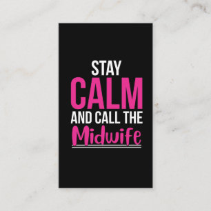 Midfru Call Funny Baby Delever Doula Visitkort