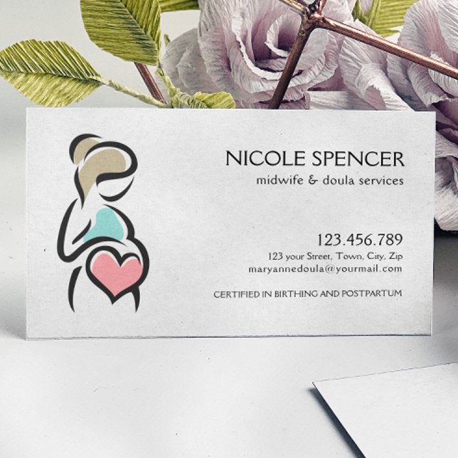 Midfru Doula Birth Coach Lactation Consultant Visitkort (Skapare uppladdad)