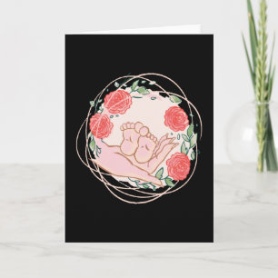 Midfru Gift Tack Hand med Baby Feet Kort