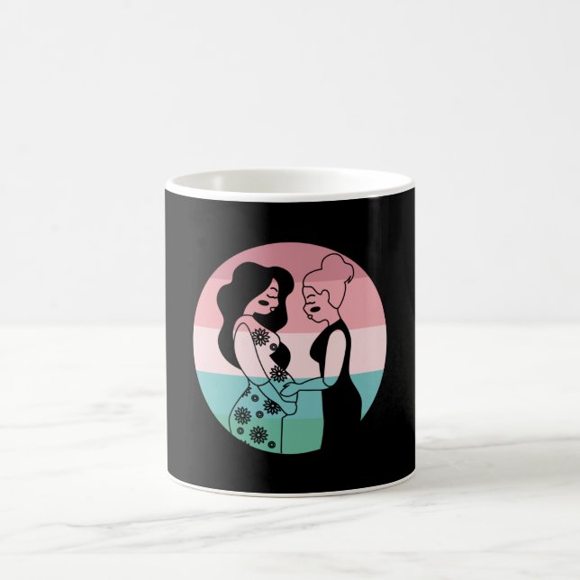 Midfru Gravid Birth Gift Tack Kaffemugg (Center)