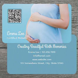 Midfru Gravid Consultant QR Visitkort