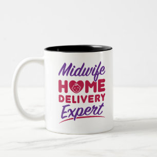 Midfru Home Delivery Expert Midwives Midwifery Två-Tonad Mugg
