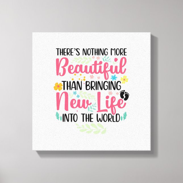 Midfru Midwives Doula Obstetrician Midwifery Job Canvastryck (Framsida)