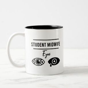 Midfru Nurse Costume Midwifery Funny Gift Två-Tonad Mugg