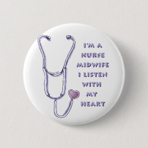 Midfru Nurse Heart Pin Knapp