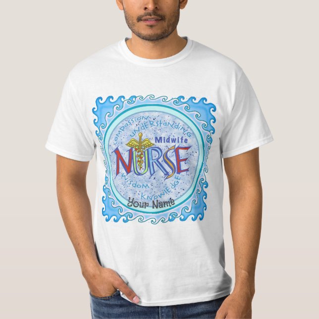 Midfru Nurse Motto T Shirt (Framsida)