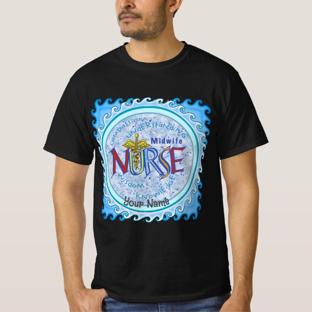 Midfru Nurse Motto T Shirt (Framsida)