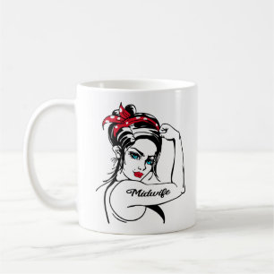 Midfru Rosie Riveter Pin Up Kaffemugg