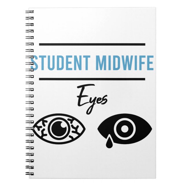 Midfru Student Costume Midwifery Funny Gift Anteckningsbok (Framsidan)
