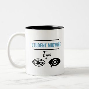 Midfru Student Costume Midwifery Funny Gift Två-Tonad Mugg
