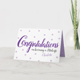 Midfru studenten grattis-kort kort