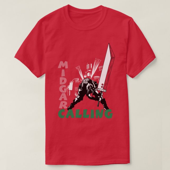 Midgar Calling T Shirt (Design framsida)