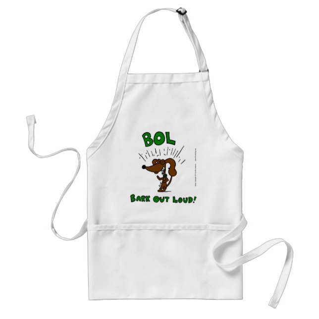 Midge "BOL Bark Out Loud" Apron Förkläde (Framsidan)