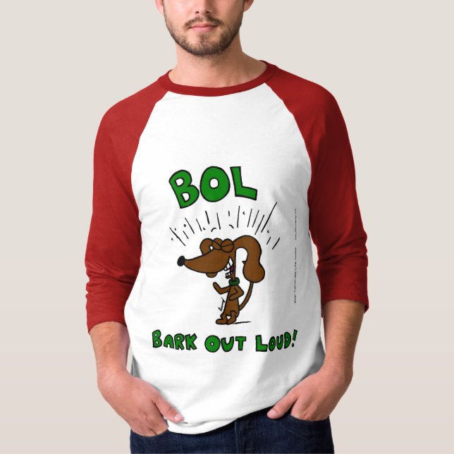 Midge ’BOL Bark Out Loud’ Manar Raglan T-Shirt (Framsida)