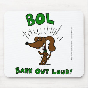 Midge ’BOL Bark Out Loud’ Mousepad Musmatta