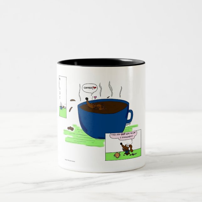 Midge "Coffee Tecknad" Kaffe Mugg (Center)