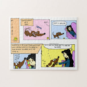 Midge Confessions of a Hund Puzzle Pussel