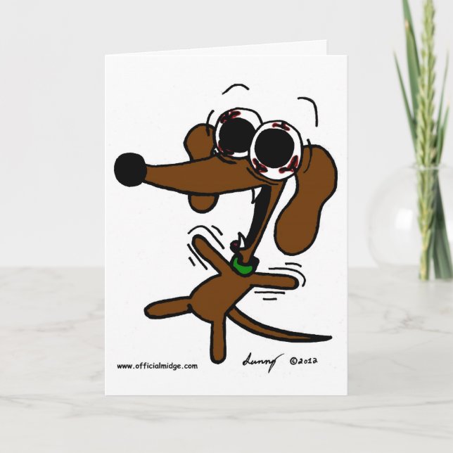 Midge: "Du är ju gammal!" Grattis på födelsedagen- Kort (Framsida)